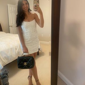 Nookie white sequin dress